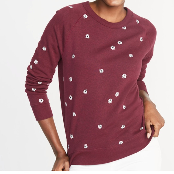 old navy relaxed french terry sweatshirt